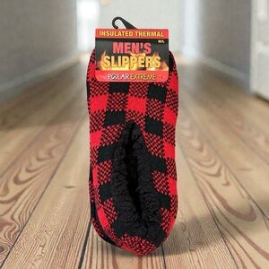 Polar Extreme Red and Black Men's Slippers